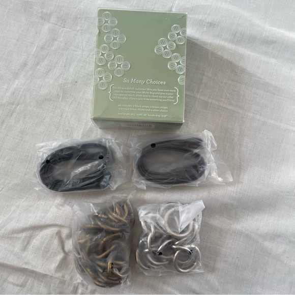 Miche Interchangeable Handles Antique Brass and  Silver Chain Set - Picture 2 of 3